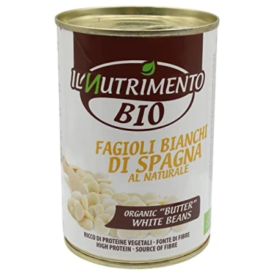 Afbeelding van IL NUTRIMENTO 12 stuks gigantische witte bonen zonder zout (12 x 400 g) [nettogewicht g uitgelekt gewicht 240 g]