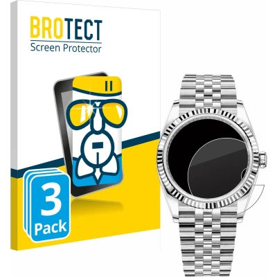 Afbeelding van BROTECT Screenprotector voor Rolex Datejust 36 Folie Beschermfolie Beschermglas transparant (3 Stuks)