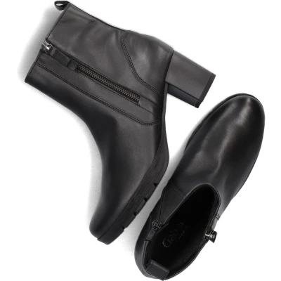 Afbeelding van Gabor Comfort Korte laarzen, Dames, Maat: 37.5, Schwarz Leer