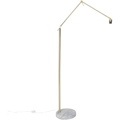 Afbeelding van QAZQA Moderne vloerlamp goud verstelbaar Editor