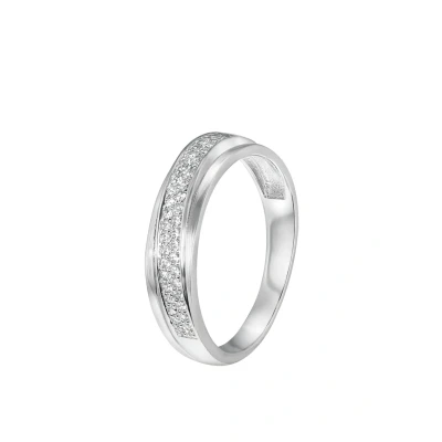 Afbeelding van Lucardi 925 Silver Ring silvercoloured, Dames, Maat: 53, Silver/coloured