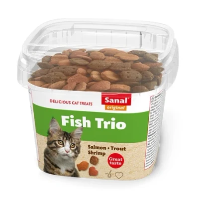 Afbeelding van Sanal Cat Fish Trio Snacks Cup 75 GR