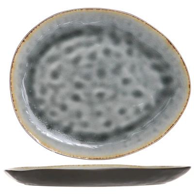 Afbeelding van Cosy &amp; Trendy Dinerborden Laguna Blue Grey 27 x 23 cm 4 Stuks