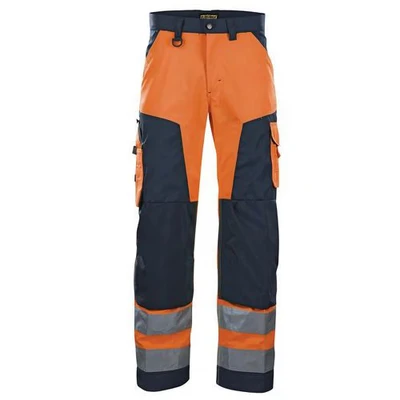 Image de Pantalon haute visibilité orange fluorescent/marine