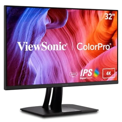 Image de ViewSonic ColorPro VP3256 4K Écran LED 32&quot; (31.5&quot; visualisable) 3840 x 2160 UHD (2160p) @ 60 Hz IPS 350 cd/m² 1000:1 5 ms 2xHDMI DisplayPort USB C haut parleurs