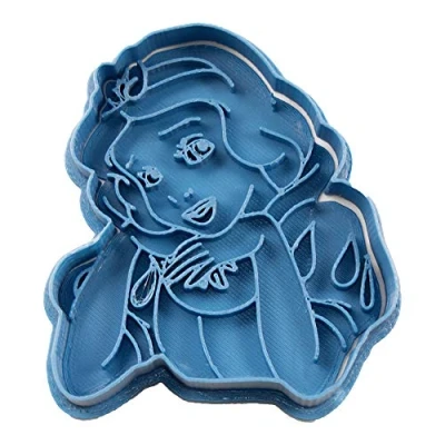 Afbeelding van Cuticuter Uitsteekvorm van kunststof, prinses, sneeuwwitje, blauw, 8 x 7 1,5 cm