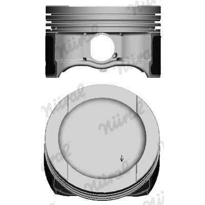 Afbeelding van NÜRAL 87 148300 00 Zuiger 81 voor trapesiumvormige drijfstang VOLKSWAGEN: GOLF 5, 6, Caddy 3, SEAT: Leon II Hatchback