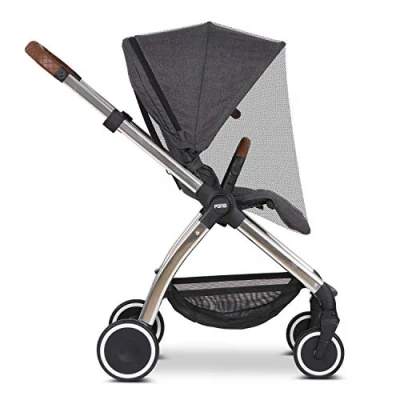 Afbeelding van ABC Design Universeel vliegengaas voor kinderwagen, sportwagen en buggy, fijnmazig, kleur: zwart