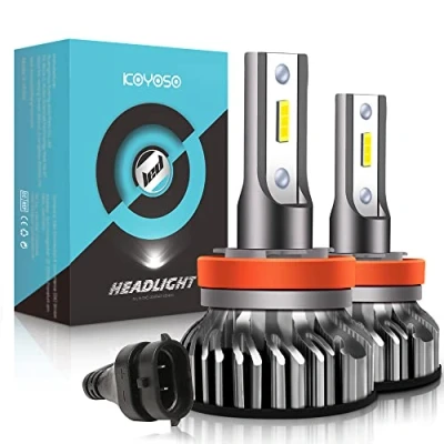 Afbeelding van H11 LED lamp, 10.000 lm, koplampen voor auto en motorfiets, reservelampen halogeen xenon lampen, 12 V, 6000 K, 2 lampen