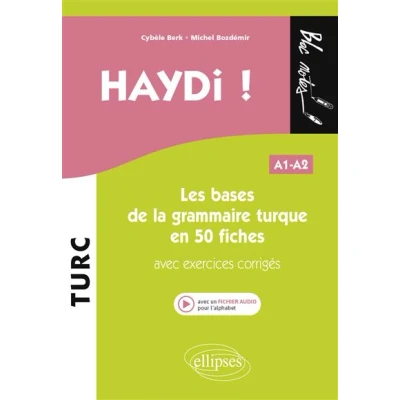Image de Haydi ! Les bases de la grammaire turque en 50 fiches (avec exercices corrigés) (fichier audio) A1 A2