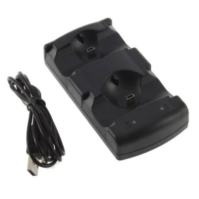 Afbeelding van C FUNN USB Dual Dock Oplader voor Sony Ps3 Draadloze Controller Move