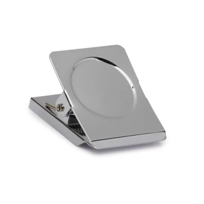 Afbeelding van Papierklem MAUL magnetisch vierkant 40mm capaciteit 25mm zilver