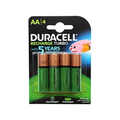 Afbeelding van Duracell Oplaadbare batterij AA x 4 2500 mAh (LR6)