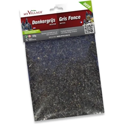 Afbeelding van Strooisel medium 50g donkergrijs seizoensdecoratie My Village