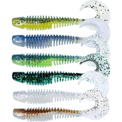 Afbeelding van Gunki Tipsy CXL Clear Water Box Shads 8.5cm (4.2g) (120 Stuks) Shad