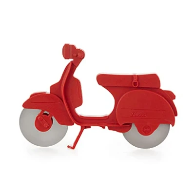 Afbeelding van Balvi Scooter Pizzasnijder Kunststof met Metaal Rood