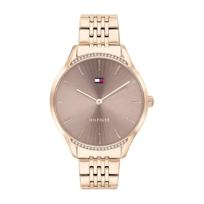Afbeelding van Tommy Hilfiger Sunray Analoog kwartshorloge voor dames, Rozengoud., armband