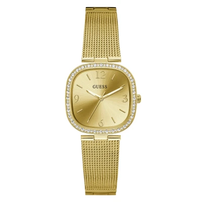 Afbeelding van Guess Tapestry Horloge goldcoloured, Dames, Maat: One Size, Gold coloured