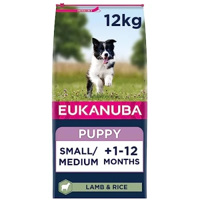 Afbeelding van Eukanuba Puppy Small &amp; Medium Breed Lam Hondenvoer 12 kg