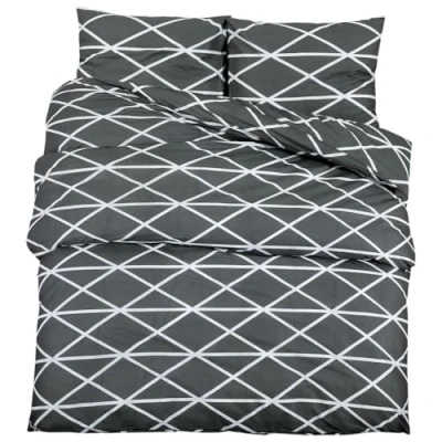 Afbeelding van VidaXL Dekbedovertrekset 225x220 cm katoen grijs