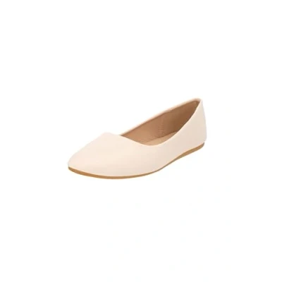 Afbeelding van Elara Chunkyrayan comfortabele ballerina voor dames, wit, Beige Berlijn