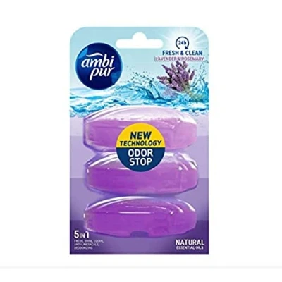 Afbeelding van Ambi pur Fresh en Shine vulling toiletblokje, 3 x 165 ml toilethygiëne