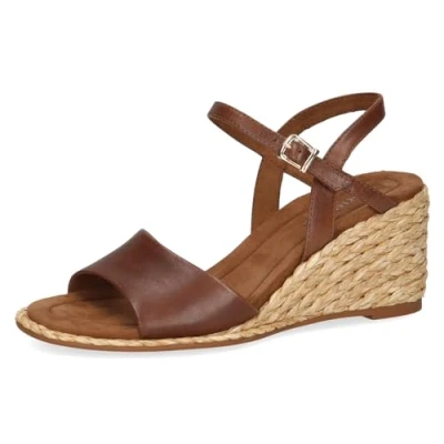 Afbeelding van Caprice Espadrilles, Dames, Maat: 37, Cognac nappa Leer