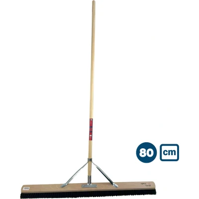 Afbeelding van Synx Tools Paardenhaar 80cm Zaalveger / Kamerveger Zachte bezem Bezemsteel Veger schoonmaken