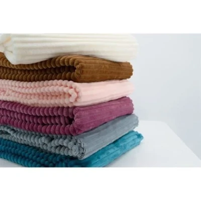 Image de Couverture boudoir Framboise 75 x 100 cm Velours côtelé, douce et chaude