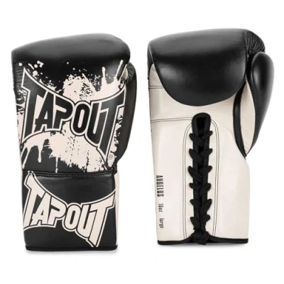 Afbeelding van Tapout Angelus lederen bokshandschoenen (1 paar) zwart/ecru, 08 oz R, 960012