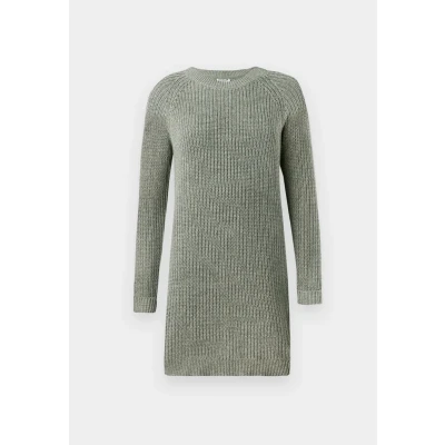 Afbeelding van Noisy May Nmsiesta O NECK Dress Gebreide jurk, Dames, Maat: Medium, Medium grey melange