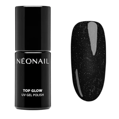 Afbeelding van Neonail UV nagellak Top Coat met deeltjes zilver 7,2 ml