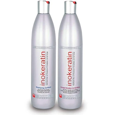 Afbeelding van Inokeratin, set voor Braziliaanse Straightening 500mL Met keratine en arganolie Bevat geen formaline (set 2x500mL)