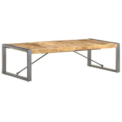Afbeelding van Salontafel 140x70x40 cm ruw mangohout