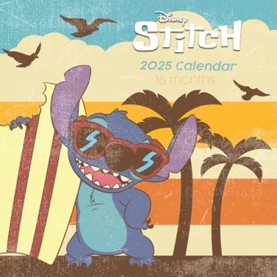 Afbeelding van Kalender 30x30 lila &amp; steek 2025 pyramid
