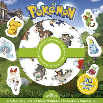Image de Pokémon Pochette de stickers repositionnables Cherche et trouve jeux !