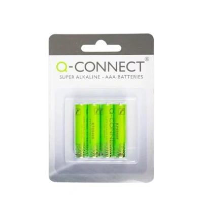 Afbeelding van Q CONNECT batterijen AAA, blister van 4 stuks