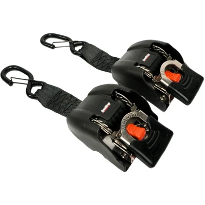 Afbeelding van Speedstrap Tie Down Automatisch Oprolbare Spanbanden RVS Ratel (2 St.) Kampeerspullen