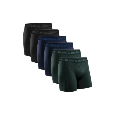 Afbeelding van Danish Endurance Boxershorts voor heren, van katoen, superzacht, comfortabel en ademend, 6 stuks