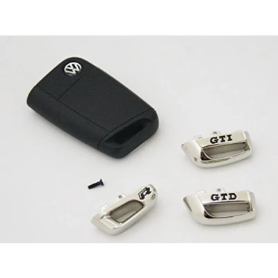Afbeelding van Dop Voor GTD/GTI/r Originele VW Chrome/Zwart Auto Sleutels Cap GTI