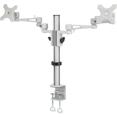 Afbeelding van SpeaKa Professional SP 5986112 Monitor tafelbeugel 2 voudig 33,0 cm (13) 68,6 (27) Grijs In hoogte verstelbaar, Kantelbaar, Zwenkbaar, Roteerbaar