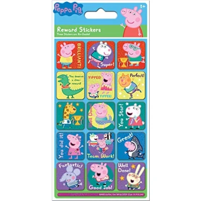 Afbeelding van Peppa Pig herbruikbare stickers 3+ Beloningsstickers