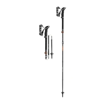 Afbeelding van Leki Makalu FX Carbon Wandelstok Black Orange Natural Zwart Wandelstokken