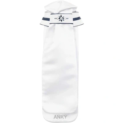 Afbeelding van ANKY Plastron Stone Deluxe White/Navy S Agradi.be