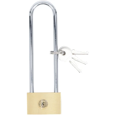 Afbeelding van BGS Hangslot messing extra hoge beugel, 40 mm