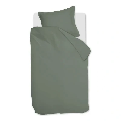 Afbeelding van Ambiante Bamboo Uni dekbedovertrek Eenpersoons 140x200/220 Groen