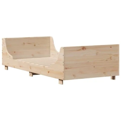 Afbeelding van vidaXL Bedframe zonder matras massief grenenhout 100x200 cm