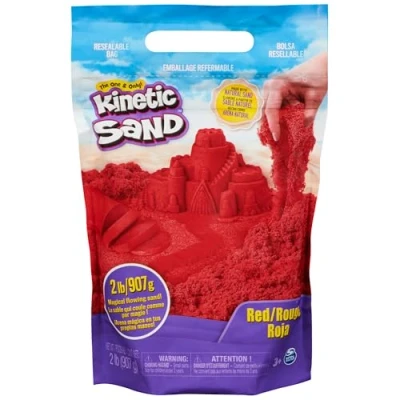 Image de Pâte à modeler Kinetic Sand Pack de sable Rouge