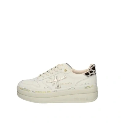 Afbeelding van Premiata Micol Sneakers Leer Dames Wit Maat 38