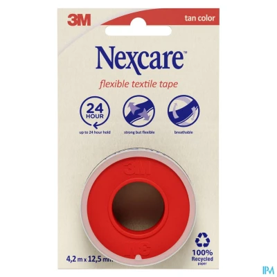Image de Nexcare 3m Textile Ruban Flexi. 4,2mx12,5mm Nt04 1